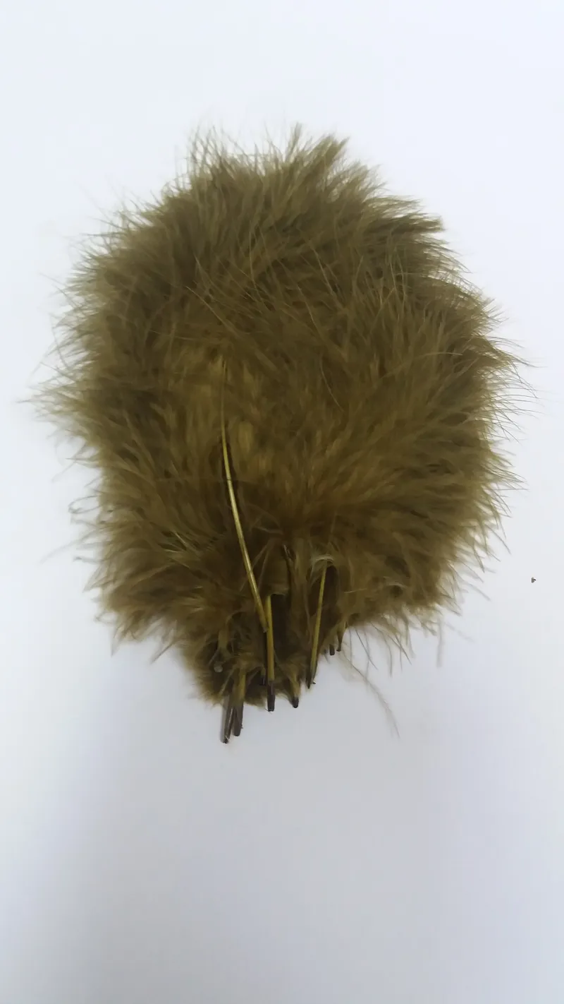 Flybox Premium Marabou in Dark Olive-2